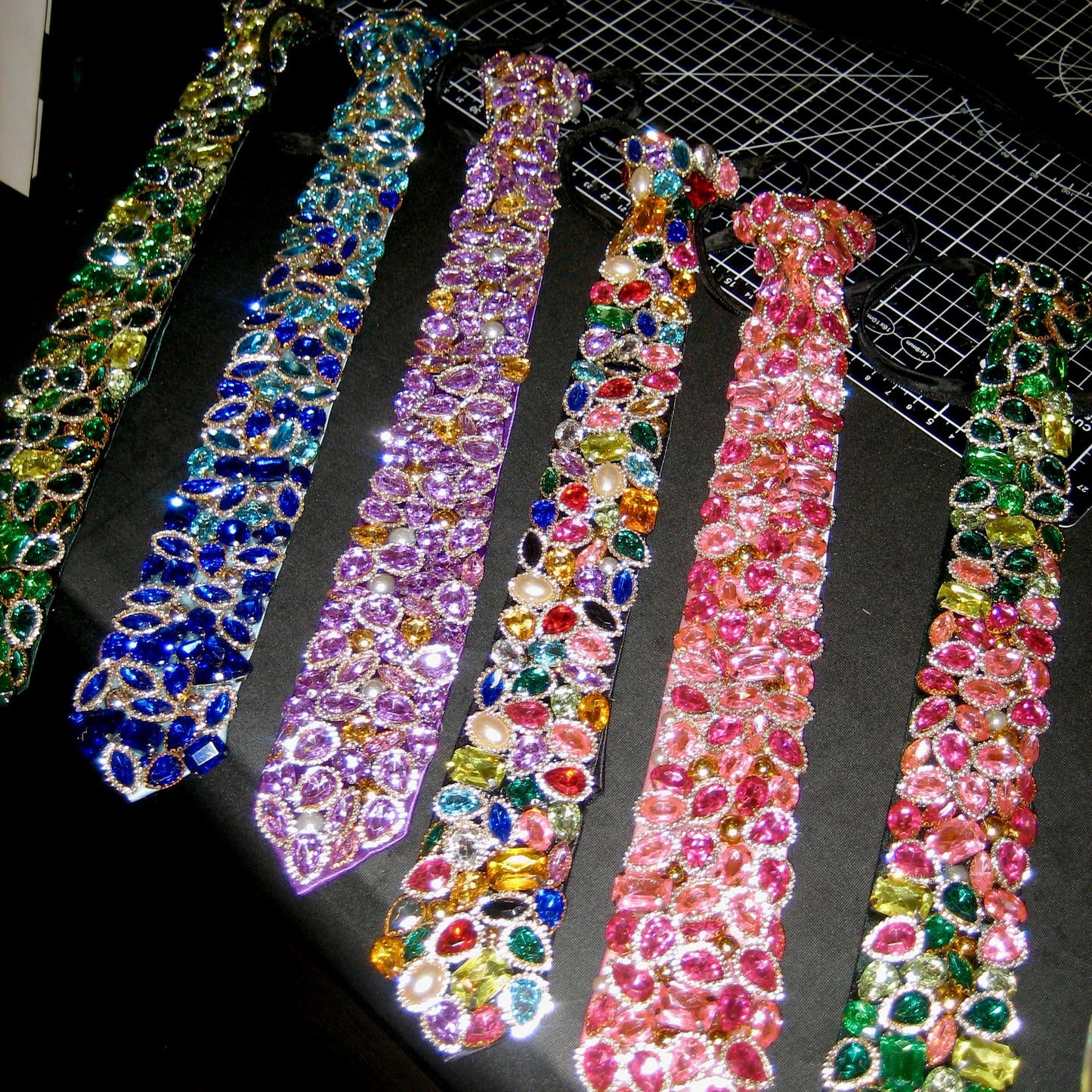 Bedazzled Gem Tie