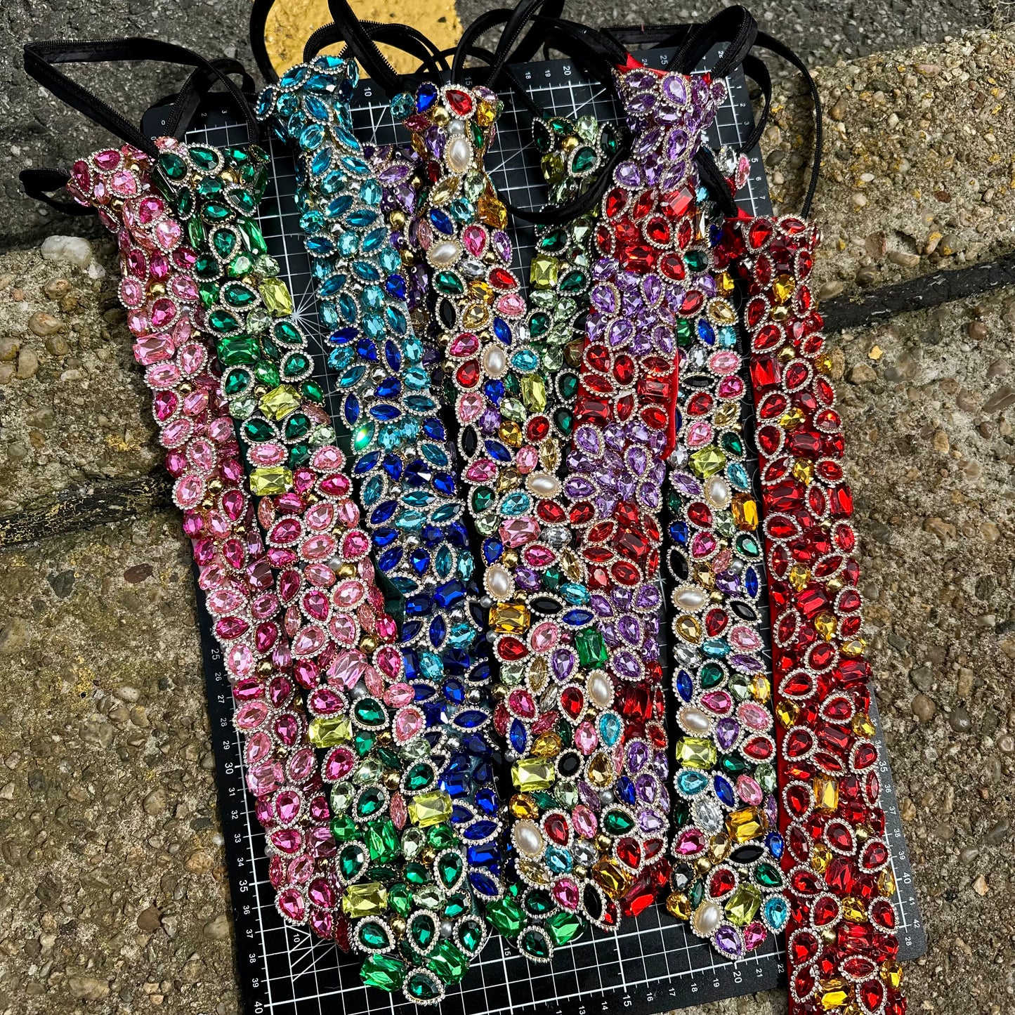 Bedazzled Gem Tie