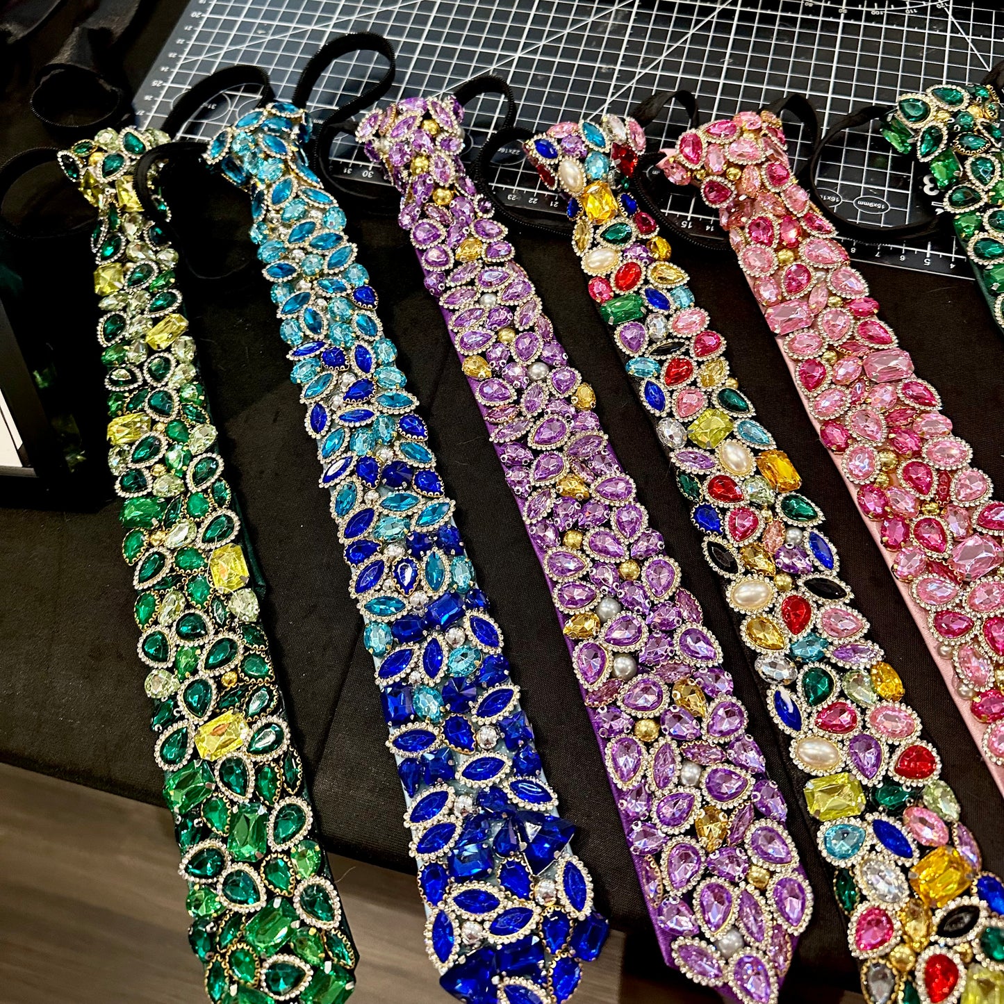 Bedazzled Gem Tie